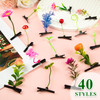 Sprout Clips Mixed Style Plant Hairpins Little Grass Sprouts Rave Clips 50 Pcs Mushroom Clip on Sprout Gift for Women Gi
