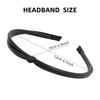 WOVOWOVO 5 Pcs Thin Leather Headbands for Women Cute Knotted Head Bands for Womens Hair Womens Headbands Fashion Black B