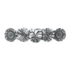 DANFORTH Flowers Hair Barrette Handcrafted Pewter Barrettes For Women 3 Made In USA