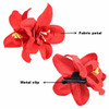 ALIMITOPIA Flower Hair Clip Bohemia Hawaiian Fabric Artificial Orchid Flower Hairpin Barrette Headdress Bobby Pins Headw