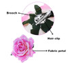 ALIMITOPIA Flower Hair Clip Fabric Artificial Rose Flower Hairpin Barrette Brooch Headdress Bobby Pins Headwear Hair Acc
