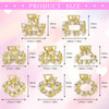 8 PCS Mini Pearl Hair Clips PAGOW Gold Rhinestone Pearl Metal Claw Clips Bangs Styling Claw Clips Faux Pearls Crystal Sp