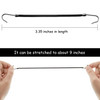 Hotop 15 Pieces Elastic Hook Hair Tie Styling Ponytail Holder Hooks Cord for Long Curly HairBlack