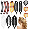 Chuangdi 12 Pcs Banana Clips Hair Clips for Women Classic Clincher Double Combs Large Fishtail Hair Banana Ponytail Hold