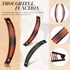 Chuangdi 12 Pcs Banana Clips Hair Clips for Women Classic Clincher Double Combs Large Fishtail Hair Banana Ponytail Hold