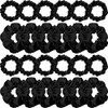 WILLBOND 24 Pieces Satin Hair Scrunchies Silky Elastic Bands Skinny Solid Hair Ties Ropes Ponytail Holder for Women Head