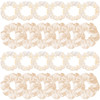 WILLBOND 24 Pieces Satin Hair Scrunchies Silky Elastic Bands Skinny Solid Hair Ties Ropes Ponytail Holder for Women Head
