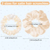 WILLBOND 24 Pieces Satin Hair Scrunchies Silky Elastic Bands Skinny Solid Hair Ties Ropes Ponytail Holder for Women Head