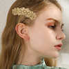 Dreamtimes Oak Leaf Hair Clip Large Hand Crafted Metal Barrette Vintage Viking Celtic Knot Design Hair Clip for Women an