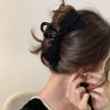 RFTWXHPN Black Velvet Hair Bow Claw Clip for Women Girls Bowknot Hair Claw Jaw Clips Barrettes for Thick Thin Hair Nonsl