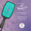 Curl Keeper Flexy Hair Brush Turquoise Detangling Hair Brush with Flexible Bristles for Shower Use Combing Through Curls