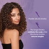 Curl Keeper Flexy Hair Brush Turquoise Detangling Hair Brush with Flexible Bristles for Shower Use Combing Through Curls