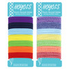 HOYOLS Elastic Hair Ties No Damage 4mm Hair Bands for Women Thick Ponytail Holders for Long Curly Hair Non Slip Assorted