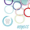 HOYOLS Elastic Hair Ties No Damage 4mm Hair Bands for Women Thick Ponytail Holders for Long Curly Hair Non Slip Assorted