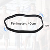 Sumind 4 Pieces Thick NonSlip Elastic Sport Men Thin Headbands Football Hair Headbands for WomenBlack