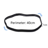 Sumind 4 Pieces Thick NonSlip Elastic Sport Headbands Football Hair Headbands for Women and Men Black Gray