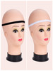 Sumind 4 Pieces Thick NonSlip Elastic Sport Men Thin Headbands Football Hair Headbands for WomenBlack White