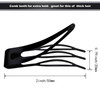 Chinco 24 Pcs Double Grip Hair Clips Metal Snap Clips Women Barrettes for Hair Making Salon SuppliesBlack2 Inch
