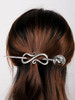 HAQUIL Dragon Crescent Moon Hairpin Metal Alloy Hair Accessory with Antique Silver Finish Viking Dragon on Moon Hair Pin