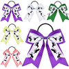 10 Pieces Multi Colored Hair Accessories Horse Hair Ties Bows for Horse Shows Cowgirl Ribbon Ties Equestrian Elastics No