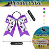 10 Pieces Multi Colored Hair Accessories Horse Hair Ties Bows for Horse Shows Cowgirl Ribbon Ties Equestrian Elastics No