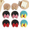 CellElection 8PCS Sequin Mouse Ears Hair Clips Glitter Hair Bows Cute Mice Ears Clips Barrettes for Women Girls Hair Acc