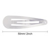 Hotop 50 Pack 2 Inch Silver Metal Snap Hair Clips for Women Non Slip Hair Barrettes for Styling Hairpins Accessories for