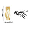 30 Pieces Double Grip Hair Clips Metal Snap Hair Barrettes for Women Teen Girls Hair Making Black