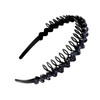 Yaomiao Teeth Comb Headbands 4 Pcs Wave Rhinestone Crystal Hair Hoop for Women Teens