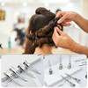 Tenalleys 50 Pcs Silver Metal Duck Bill Hair Clips for Women Hair Styling Hair Coloring Bows DIY Hair Extensions Salon 2