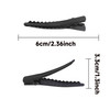 YAKA 50 Pack 6cm236 Black Metal Alligator Hair Clips For Girls Women Professional Nonslip Hair Bows PinsDIY Hair Accesso
