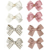 8PCS Baby Girl Dog Gift Wrap Hair Bow Clips Barrettes Assorted Hair Accessories Alligator Clip for Little Girls Toddler
