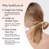 Kitsch Hair Ties No Damage for Kids Teens and Women Rubber Bands for Hair Styling No Snag Hair Elastics Daily Hair Acces