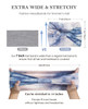 Artilady 7 Wide Headbands for Women Tie Dye Large Soft Cloth Headwrap Elastic Stretchy Head Bands Boho Turban Hair Bands
