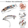 6 Pcs Hair Barrettes for Women TortoiseShell Flat Hair Clips French Design Hair Accessories Holiday Birthday Gifts Mom G
