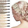 Dilunave 10 PCS Lace Headbands for Women Elastic Dressy Women Headbands Cute Lace Stretch Cloth Elegant Hair Accessories