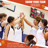 Hanaive 20 Pcs Basketball Hair Accessories Basketball Hair Ties Elastic Ponytail Holders No Crease Ribbon for Team Sport