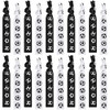 Hanaive 20 Pcs Soccer Hair Ties Elastic Ponytail Holders Football No Crease Ribbon Party Accessories for Girls Women Tea