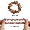 12Pcs Satin Elastic Hair Accessories Comfortable Silk Scrunchies Skinny Ties for Wedding Teen Girl Trendy Gifts