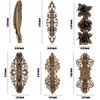 WILLBOND 6 Pieces Vintage Hair Barrettes for Women Retro French Flower Hair Clips Metal Bronze Floral Feather Barrettes