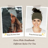 YONUF Wide Headbands For Women Extra Large Headband Twisted Knot Head Bands For Womens Hair Band Scarf Turban Accessorie