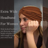 YONUF Wide Headbands For Women Extra Large Headband Twisted Knot Head Bands For Womens Hair Band Scarf Turban Accessorie