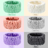 WILLBOND 6 Pieces Extra Wide Band 5 Inch Spa Facial Microfiber Headband Elastic Makeup Headbands Hair Accessories for Th