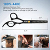 Sirabe 10 PCS Hair Cutting Scissors Set Professional Haircut Scissors Kit with Cutting Scissors Thinning Shears Comb Cap
