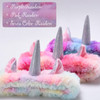 Chuangdi 3 Pieces Unicorn Headbands Unicorn Makeup Headband Spa Headband Cute Shower Hairband Gifts for Women Girls Wash