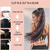 47 Holographic Hair Tinsel Shining Gold Professional Sparkle HeatResistant Silk Extensions Hair Accessories for Girls Pa