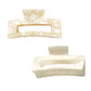 ZHOUMEIWENSP 2pcs Large Hair Claw Clips for Thick Hair Tortoise Hair Clips Acrylic Celluloid French Butterfly Jaw Clips