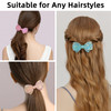 Jayongnee Butterfly Barrettes for Women Jelly Clips for Thin Hair French Design Candy Bow Duckbill Hair Pins for Girls