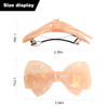 Jayongnee Butterfly Barrettes for Women Jelly Clips for Thin Hair French Design Candy Bow Duckbill Hair Pins for Girls