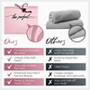 Microfiber Hair Towel Wrap with Wet Dry Detangling Brush Fast Drying AntiFrizz Hair Drying Turban for Curly Wavy and Str